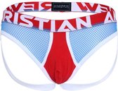 Andrew Christian Almost Naked Retro Net Brief Jock Rood - MAAT S - Heren Ondergoed - Jockstrap voor Man - Mannen Jock