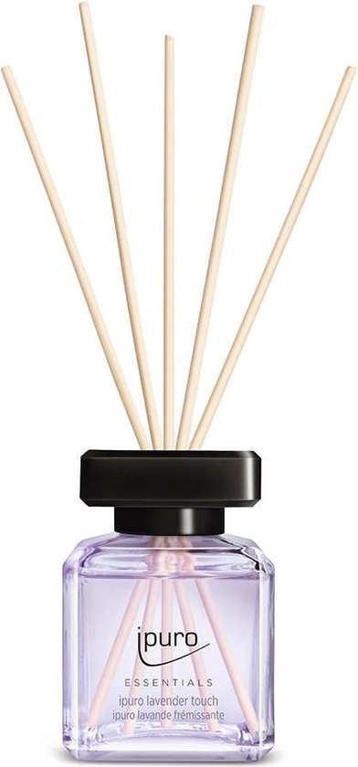 ipuro ESSENTIALS lavender touch diffuseur aromatique Flacon de parfum Verre, Plastique Noir, Lavande