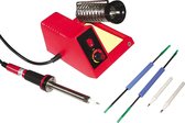 McPower MLS-58 - Soldeerstation met regelbare temperatuur - Starter Set met tools en extra soldeerpunten - 150~480 °C - 58 Watt - Geschikt voor loodvrij solderen!