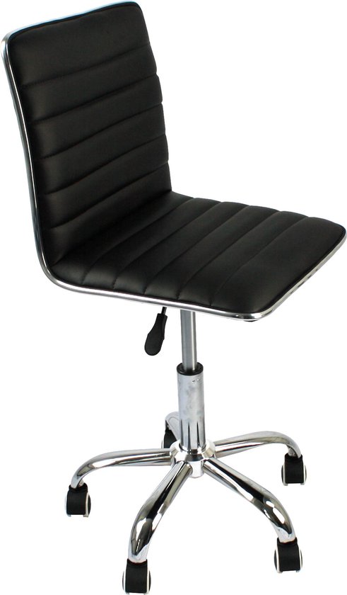 Lowander luxe bureaustoel kunstleer - kantoorstoel zonder armleuningen -  verrijdbaar... | bol.com