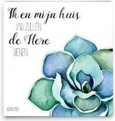 Wandbord - Ik en mijn huis zullen de Here - Bijbel - Christelijk - Majestic Ally - 1 stuk