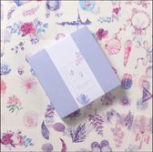 decoratieve stickers | washi stickers | violet - random | 50 stickers | 10 cm x 10 cm