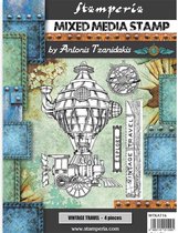 Stamperia Mixed Media Stamp Sir Vagabond Vintage Travel (WTKAT16)