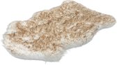 Lalee Softa - Superzacht - Anti-Slip - Shaggy hoogpolig – Fluffy vacht - Vacht - Vloerkleed 85x130 beige-wit