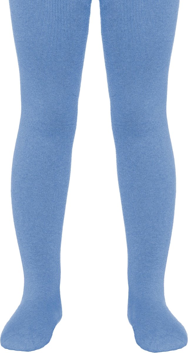 Dikke kinderenmaillot gevoerd met zacht badstof laagje, maat 104/110, denim-blauw.