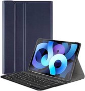 Samsung Galaxy Tab A 10.1 2019 (T510/T515) Smart Keyboard Case Donkerblauw - Magnetically Detachable - Wireless Bluetooth Keyboard hoesje met toetsenbord en Stylus Pen - LTP Trading
