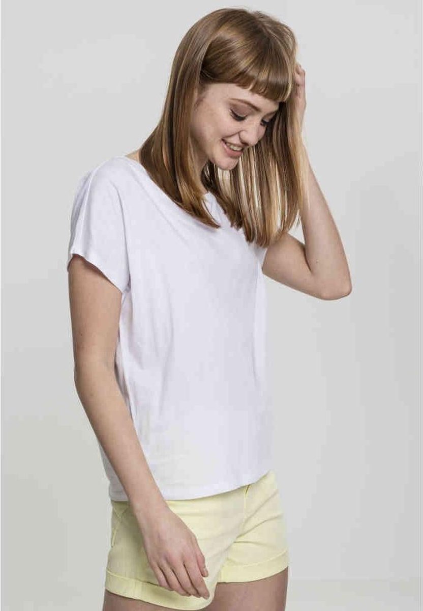 Urban Classics Dames Tshirt -5XL- Basic Drop Wit