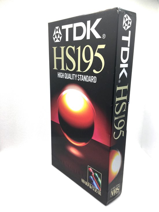 Cassette vidéo VHS TDK HS195 / cassette vidéo VHS / Blanco scellée.