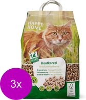 Happy Home Natural Houtkorrel - FSC - Kattenbakvulling - 3 x 10 l 5 kg