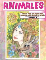 Libros para colorear para adultos para aliviar el estres - Volumen 2 - Animales