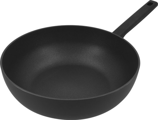 Demeyere Alu Comfort 3 wokpan – Wokpan inductie – Duraslide PTFE antikleeflaag - 28 cm