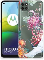 GSM Hoesje Motorola Moto G9 Power Smartphonehoesje Customize Bird Flowers