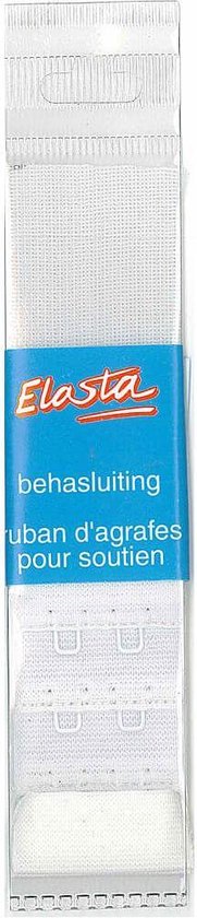 ELASTA BH-SLUITING 30MM WIT - 2 stuks