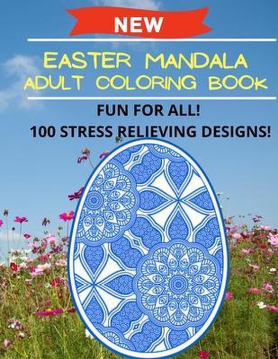 Easter Mandala Adult Coloring Book - cover
