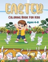 Easter Coloring Book For Kids Ages 4-8