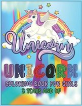 unicorn coloring book for girls 3 years and up