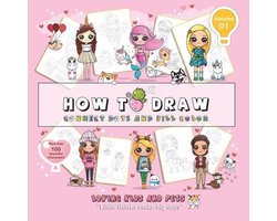 How to Draw-Connect Dots and Fill Color-Loving Kids and Pets!- How to draw-connect dots and fill color-loving kids and pets! (Volume 1)
