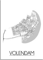 Volendam Plattegrond poster A2 poster (42x59,4cm) - DesignClaudShop