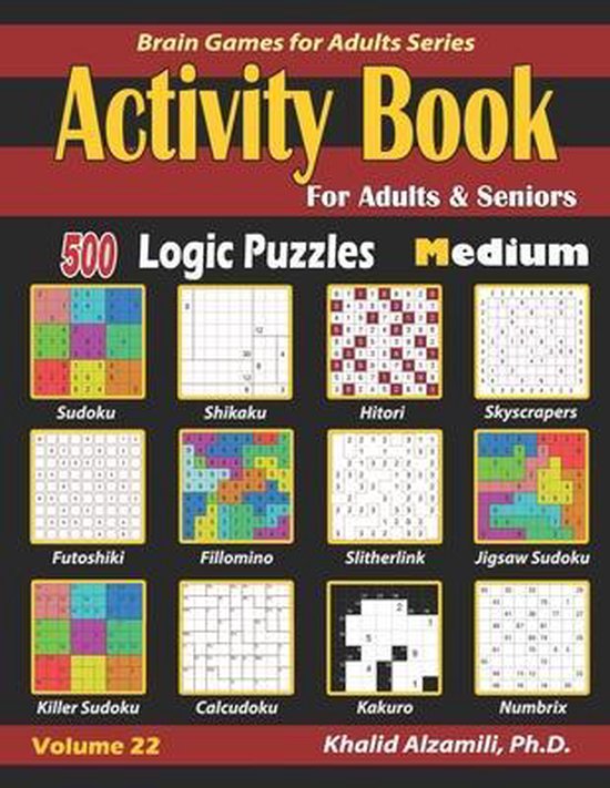 Brain Games for Adults- Activity Book for Adults & Seniors - cover