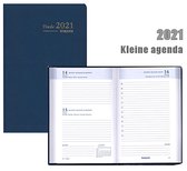 Kleine Brepols agenda 2021 - SETA - Trade - Blauw - 6talig - Klein formaat: 7,7 x 12 cm