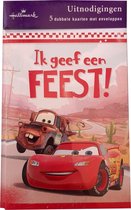 Hallmark - 5 Uitnodigingen met enveloppen cars