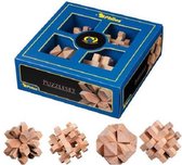 Philos - Puzzelset, 4 houten puzzels 21x21x7.5 cm - Mental Training