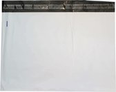 Verzendzakken voor Kleding - 100 stuks - 50.6 x 35.3 cm (A3) - Wit Verzendzakken Webshop - Verzendzakken plastic met plakstrip