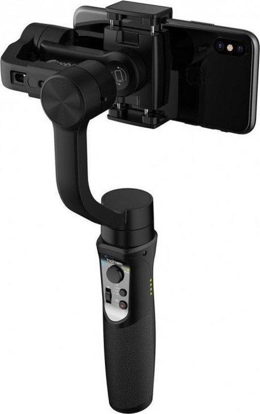 Hohem Gimbal voor Smartphone incl Statief – Stabilizer Smartphone 3 Assen – Selfie Stick Tripod -  Selfiestick – Bluetooth Stabilisator voor Smartphones - Zwart - Hohem