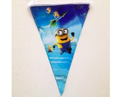 ProductGoods - Minions slinger - Minions vlaggenlijn versiering 2,3 meter - Feestdecoratie - 10 vlaggen - Kinderfeestje Decoratie - Minions