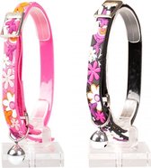 Duvo+ Kattenhalsband hawaï pvc kleur roze 20-30cm / 10mm, LET OP PER STUK, ALLEEN DE KLEUR ROZE WORD GELEVERD !!