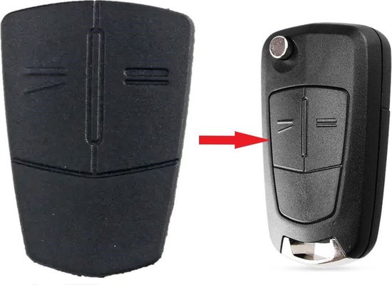 Autosleutel 2 knoppen rubber / pad geschikt voor Opel sleutel Astra / Corsa  / Vectra... | bol.com