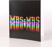 Kaart - Huwelijk - Trouwen - Trouwkaart - Mrs & Mrs - LGBT+ - Gay - Vrouw - Lesbisch - Lesbian - Regenboog - Pride