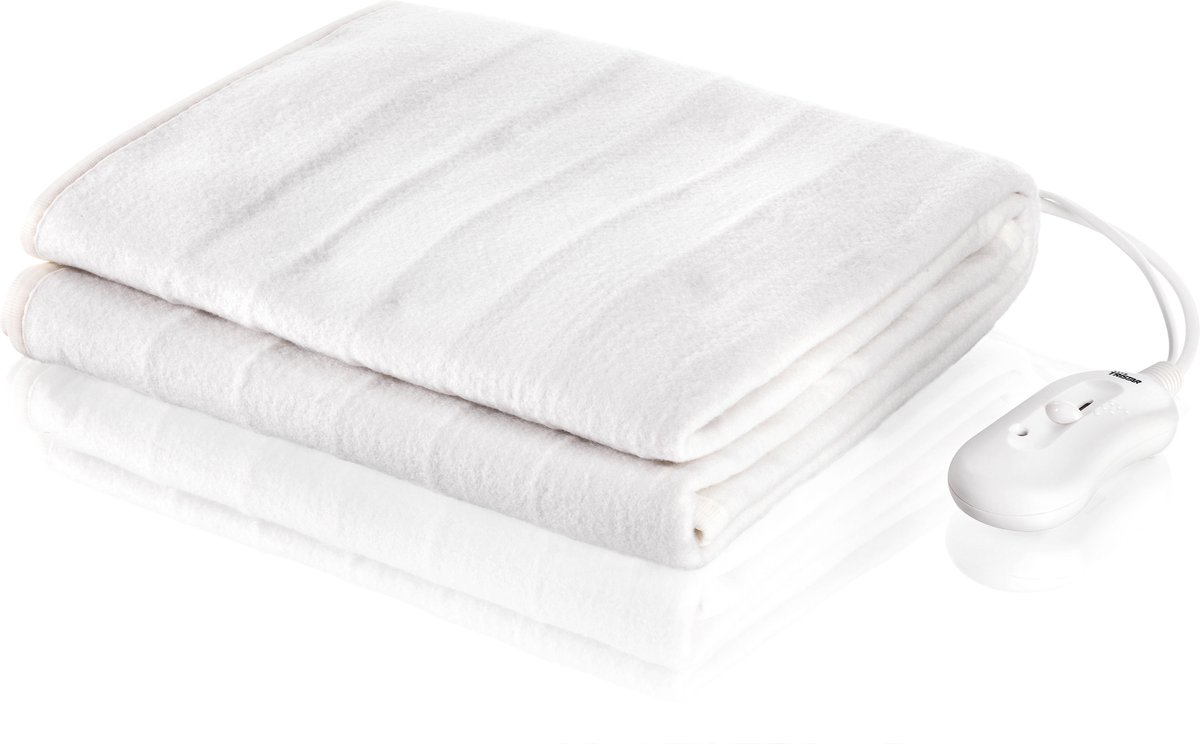 Afbeelding 2 van Tristar BW-4751 Elektrisch Onderdeken - 3 Warmteniveaus, Oververhittingsbeveiliging - Wasmachinebestendig en Gemaakt van 100% Polyester - Voor 1 Persoon, 150 x 70 cm, Inclusief Afneembare Warmteregelaar - Wit