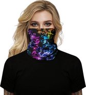 VMCA Unisex Naadloze Gezichtsmasker Mondbeschermer Bandana - Nekbeschermer Gezichtssjaal Motorfietsmasker Vismasker Voor Vrouwen Mannen – Galaxy Paars