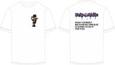 DRIP-A-HOLIC® OVERSIZED CASUAL T-SHIRT WHITE/WIT - HEREN/DAMES - MEN/WOMEN - UNISEX
