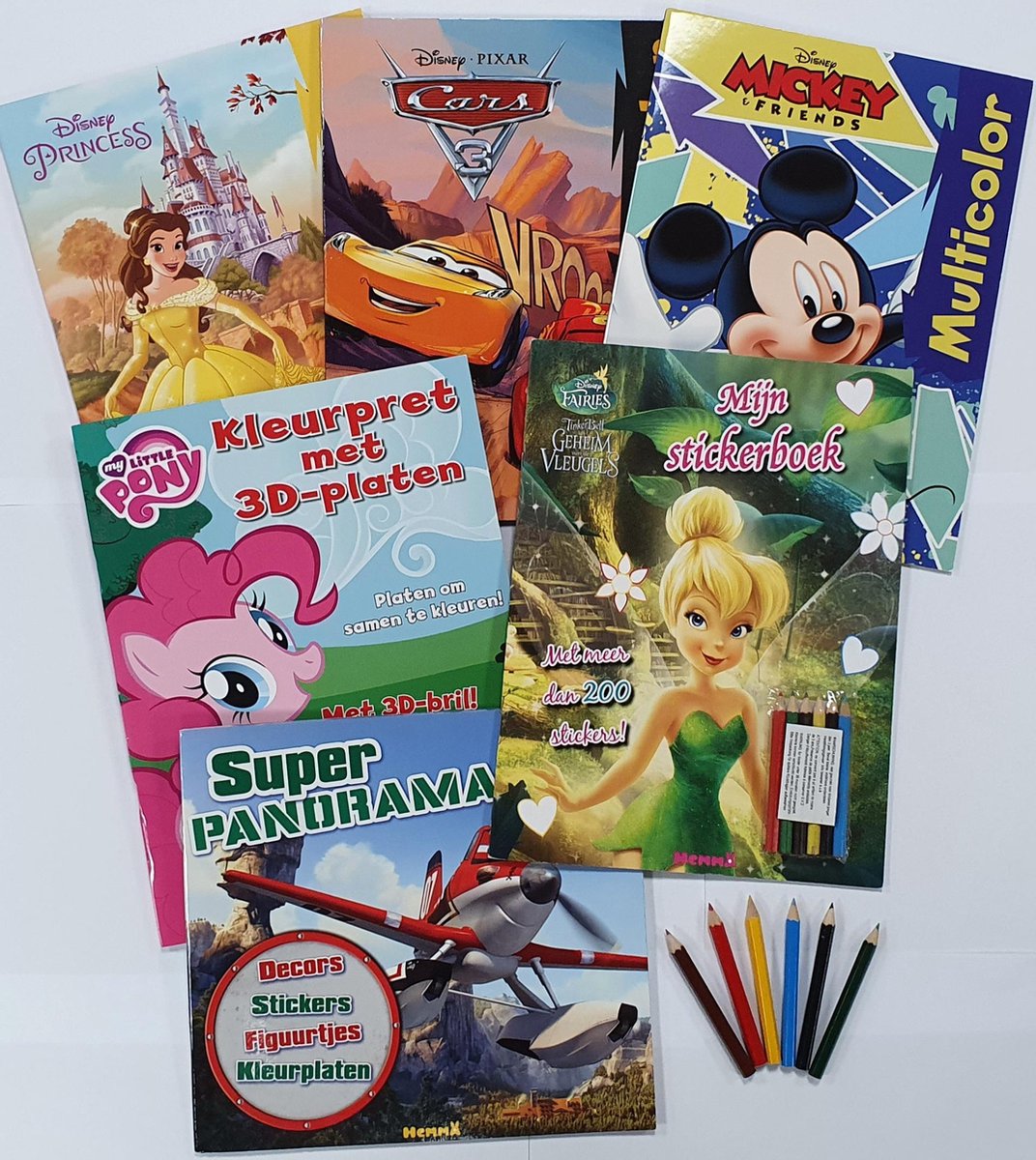 Disney | set van 10 kleurboeken + potloden