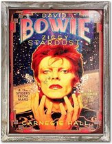 Bowie Carnegie Hall 44cm x 34cm Wood Framed Metal Art