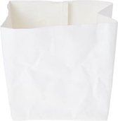 Ecosy Broodjeszak - Broodmandje - Broodmand - wasbaar - wit - 14xh15cm