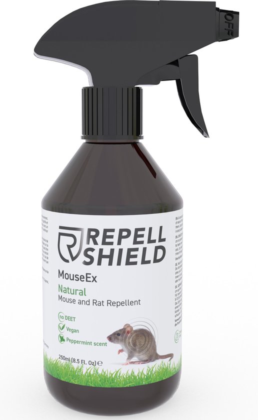 RepellShield Spray Anti Souris - Anti Rongeur d'Intérieur et d'Extérieur  Efficace, 250 ML | bol.com