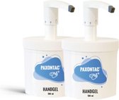 Paxontac Handgel 500 ml 2x met pomp - Hervulbare verpakking - Beste pompsysteem op de markt - Droogt snel en plakt niet - Hygiënische Alcohol gel