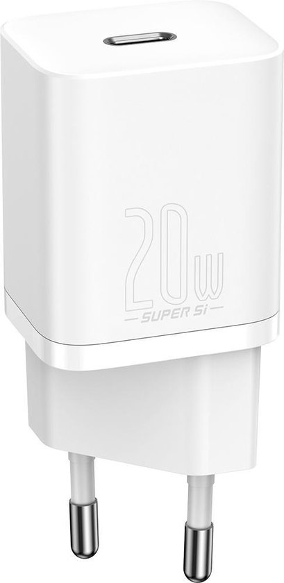 20W USB C Adapter / Stekker / Oplader Snellader voor Samsung & Apple - Wit