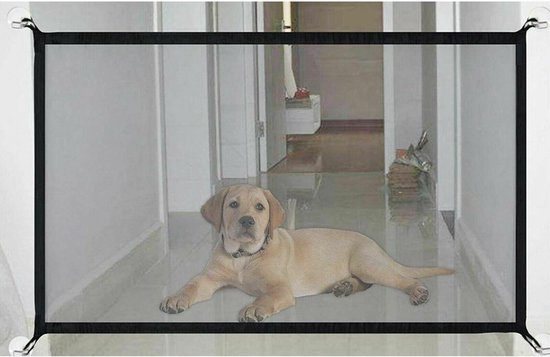oortelefoon Aanvulling Macadam Honden veiligheid hekje XL. Zwart. Te plaatsen in deuropeningen tot 110 cm  breed en... | bol.com