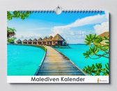 Malediven verjaardagskalender 35x24cm | Wandkalender | Kalender | Verjaardagskalender Volwassenen
