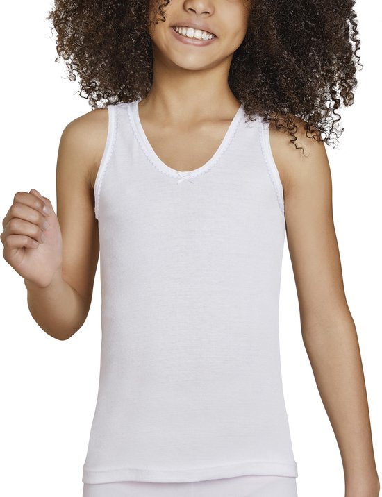 Shirt kind strikje mouwloos wit | 14 | bol.com