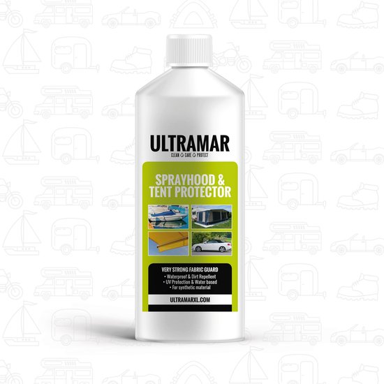 Ultramar - Sprayhood & Tent Protector 1L - Impregneermiddel voor Bootkap, Tent, Cabriodak, Zonnescherm - Waterdicht - Waterafstotend
