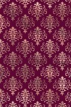 Rose Gold and Burgundy Composition Notebook - Small Unruled Notebook - 6x9 Blank Notebook (Softcover Journal / Notebook / Sketchbook / Diary)