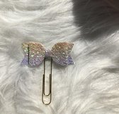 Mimi Mira Creations Unicorn Bow Paperclip Lavender/yellow