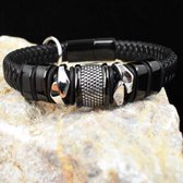 Leren armband Deez | zilveren armband | leren armband | heren | voor hem