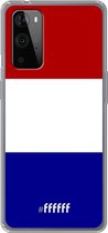 6F hoesje - geschikt voor OnePlus 9 Pro -  Transparant TPU Case - Nederlandse vlag #ffffff