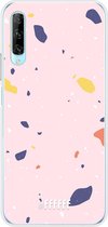 6F hoesje - geschikt voor Honor 9X Pro -  Transparant TPU Case - Terrazzo N°8 #ffffff